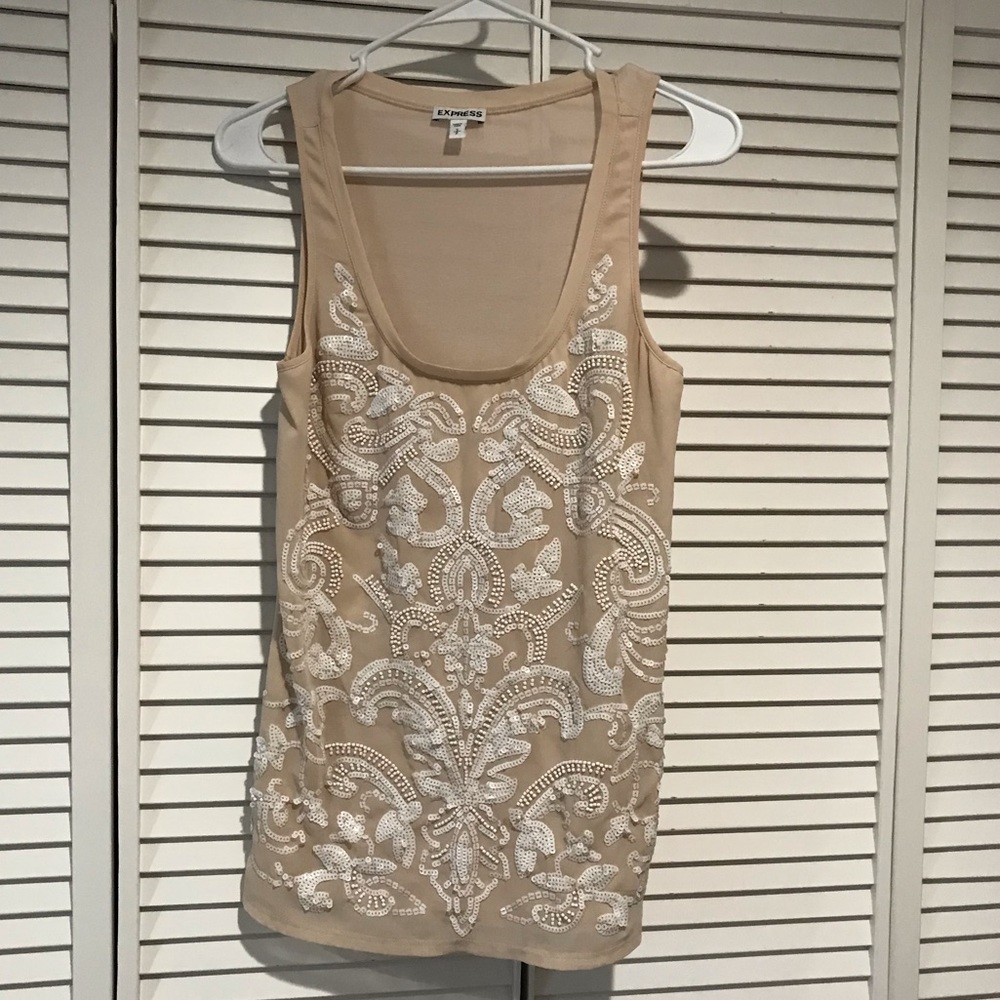 EXPRESS Sequin Tank Top